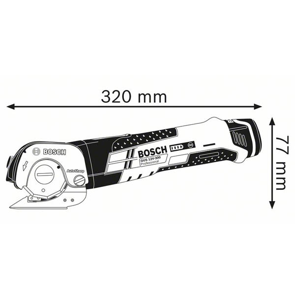 Slika proizvoda Bosch aku makaze GUS 12V-300 Solo (06019B2901)