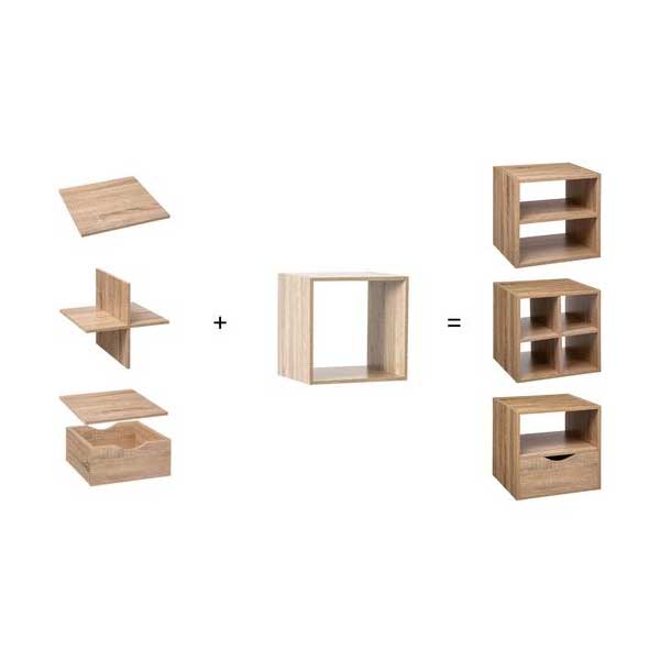 Slika proizvoda Five polica 34,5x32x34,5cm drvo natural (138966)