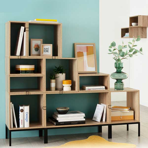 Slika proizvoda Five polica 34,5x32x34,5cm drvo natural (138966)