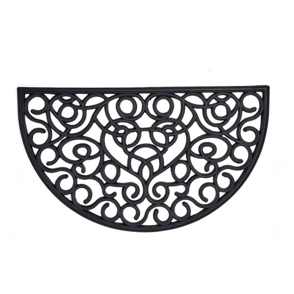 Slika proizvoda Otirač Sid 45x75cm polumesec gumeni crni 1440395