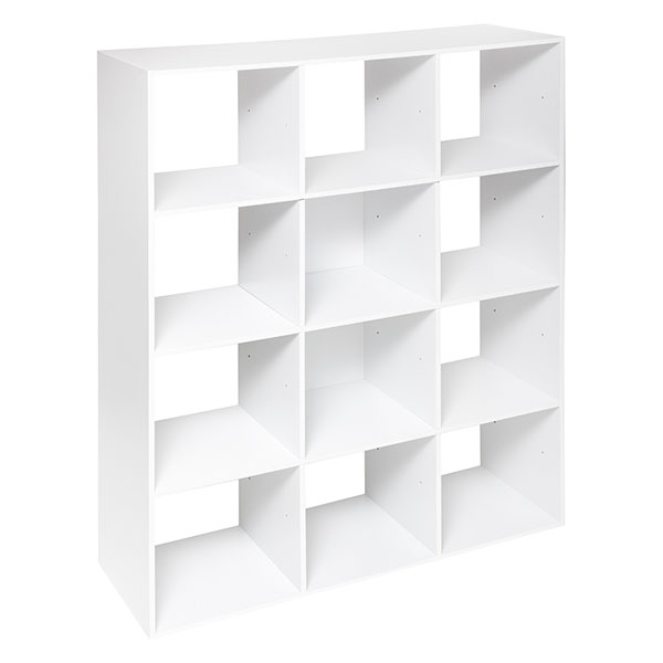 Slika proizvoda Polica sa 12 polja 100.8x32x134cm drvo bela
