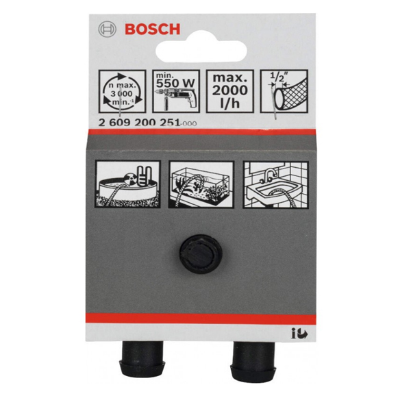 Slika proizvoda Bosch pumpa za vodu 2000 l/h, 1/2", 4 m, 40 m, 30 Sec.2609200251