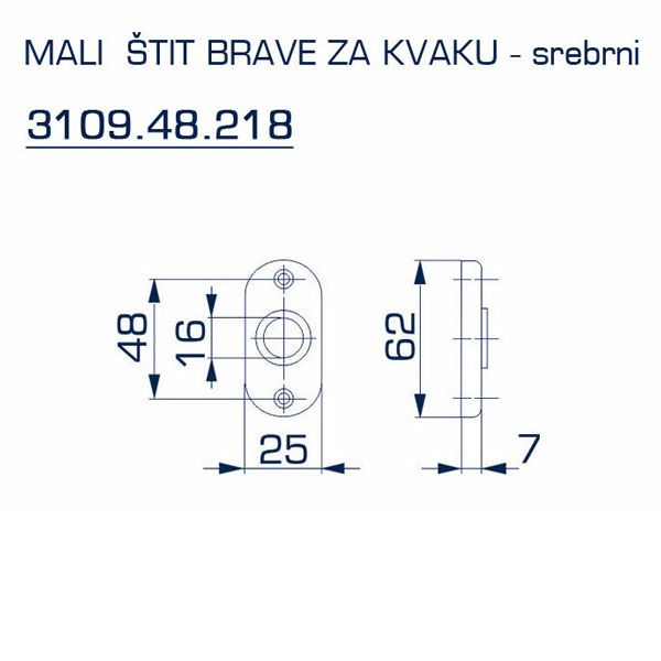 Slika proizvoda Štit brave za kvaku - mali