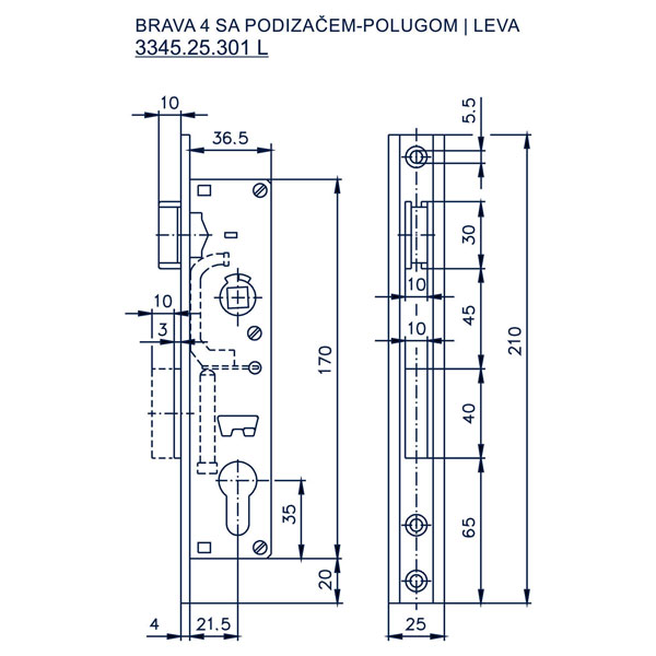 Slika proizvoda Brava 4 za interfon DESNA