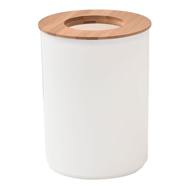 Slika proizvoda TENDANCE KANTA ZA SMECE 5L POLIPROPILEN/BAMBUS BELA