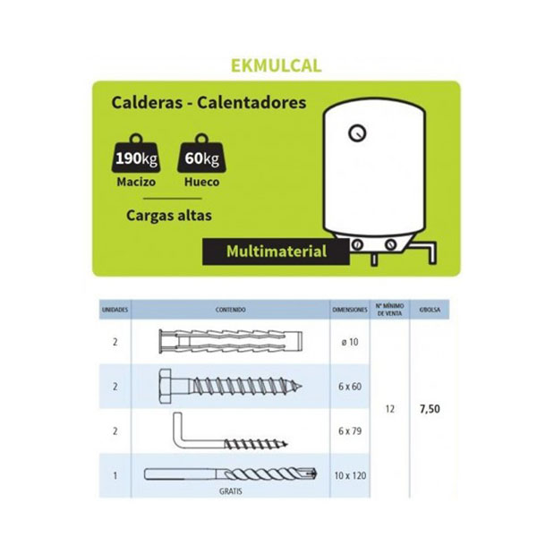 Slika proizvoda Easykit pribor za montažu bojlera (EKMULCAL)