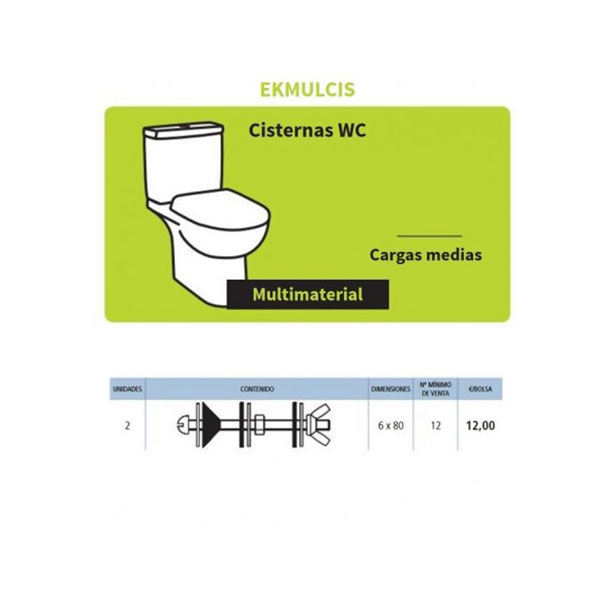 Slika proizvoda Easykit pribor za montažu WC šolje (EKMULCIS)