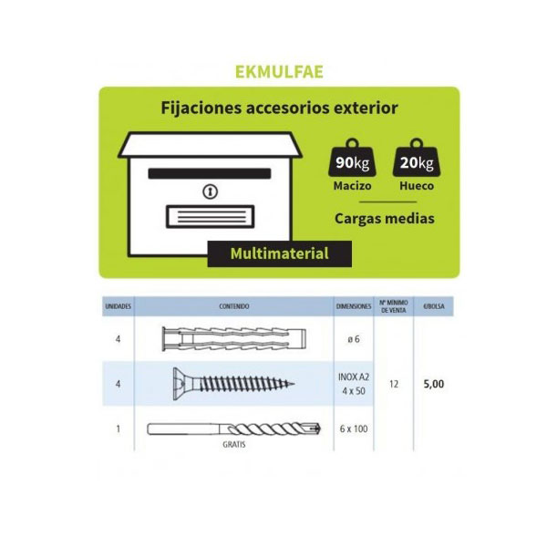 Slika proizvoda Easykit za pričvršćivanje spoljnih elemenata (EKMULFAE)