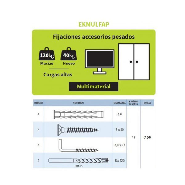 Slika proizvoda Easykit za kačenje teškog pribora (EKMULFAP)