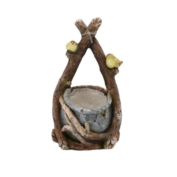 Slika proizvoda Ukrasna figura Saksija sa pticama 26x24x48 cm (GOT6524)