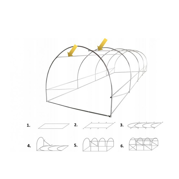 Slika proizvoda Plastenik beli 6x3x2 m (TUN5214)