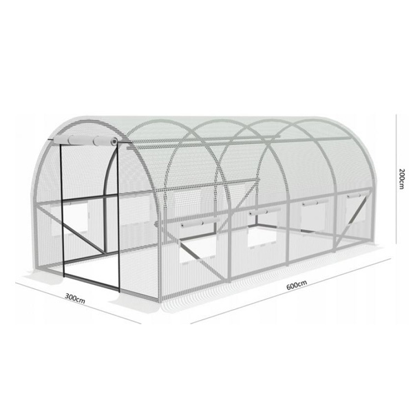 Slika proizvoda Plastenik beli 6x3x2 m (TUN5214)