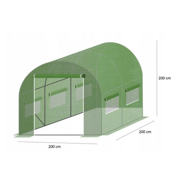 Slika proizvoda Plastenik zeleni 2x2 m (TUN5545)